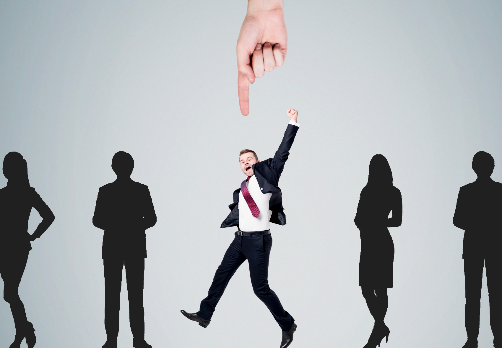 Successful candidate selection and team building celebration